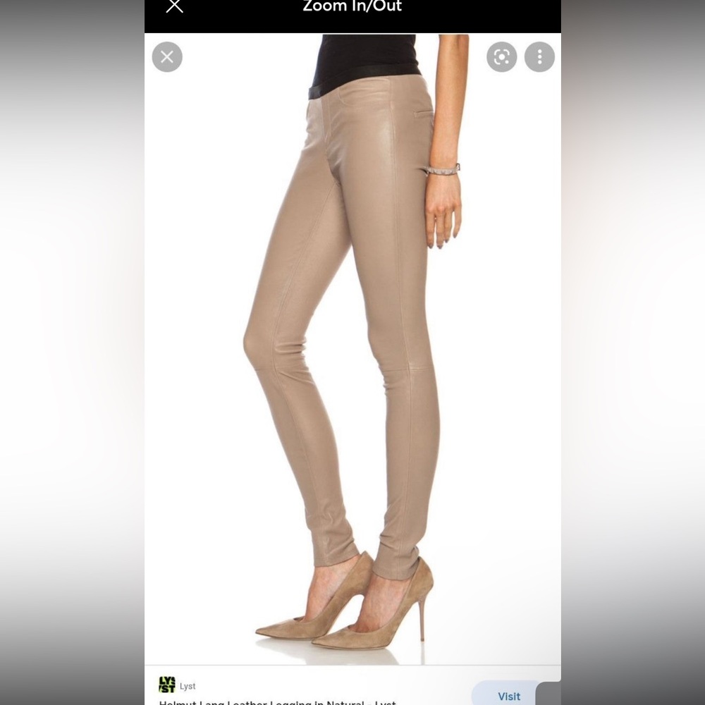 Helmut lang leather pants sz 2